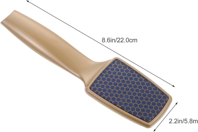 Gold Pedicure Foot Rasp and Foot Skin Trimmer Tool Electroplated Handle Multi-Purpose Dead Skin Remover for Wet and Dry Home Salon Callus Scraper - Image 2