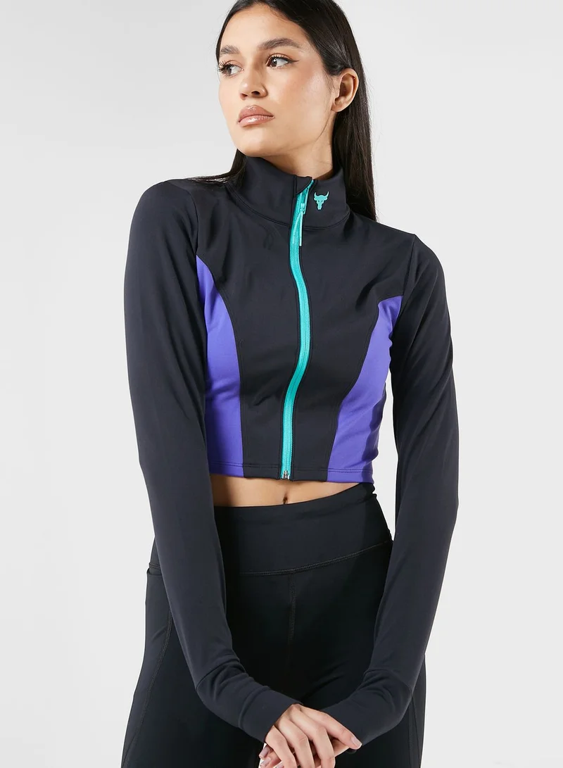 UNDER ARMOUR Project Letsgo Cropped Zipped Sweatshirt