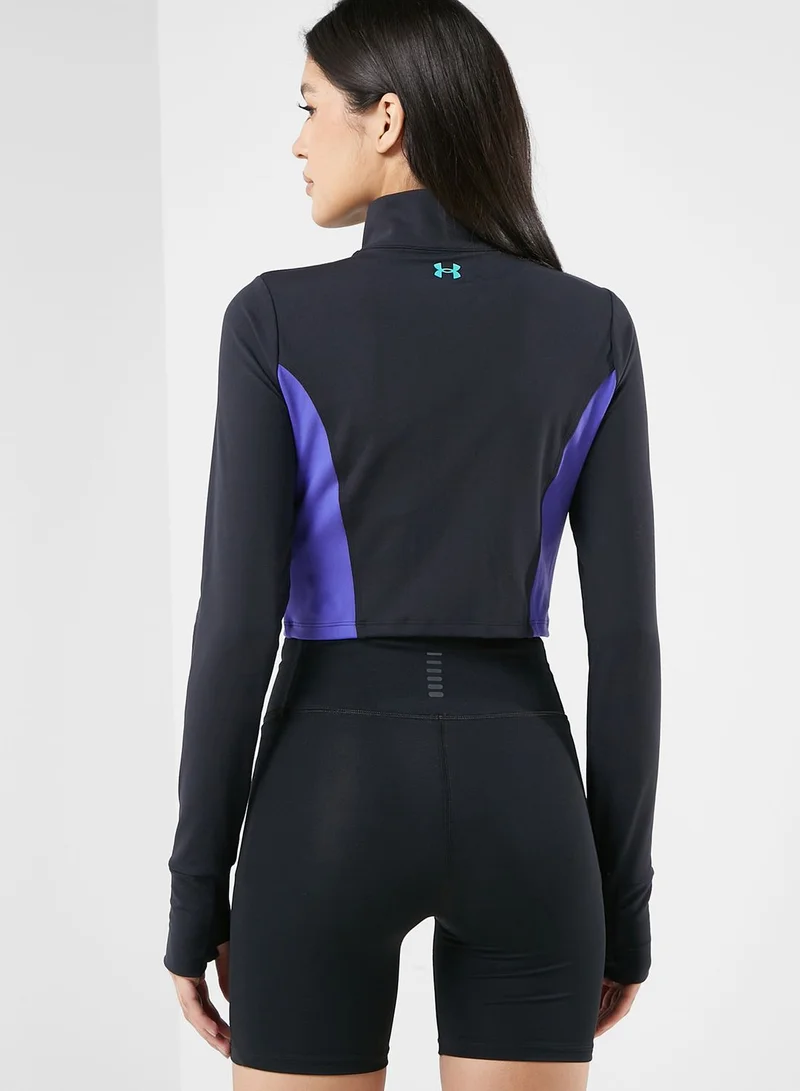 UNDER ARMOUR Project Letsgo Cropped Zipped Sweatshirt