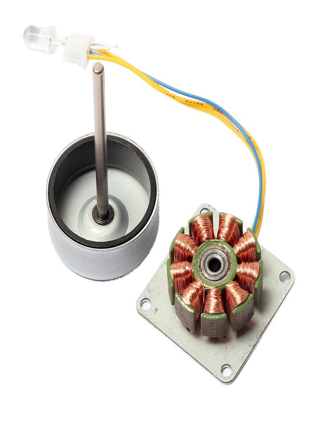 CrocSee Micro 3 Phase AC Mini Hand Brushless Motor Generator Model Science Experiment Teaching Aid Kit DIY - Image 1