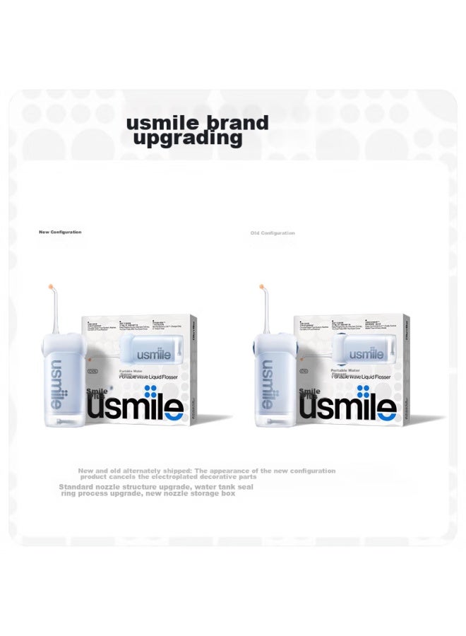 Usmile Smile Plus Water Flosser, Portable Retractable Oral Irrigator C10s Qingshan Blue, Birthday Gift - Image 2