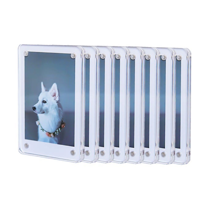 POLAROID PICTURE FRAME MAGNETIC FRIDGE MAGNETIC FRAME 2X3 INSTAX MINI PHOTO FRAME REFRIGERATOR MAGNET DISPLAY KPOP PHOTOCARD HOLDER FRIDGE STICKER 236 X 354 INCH 8 PACK 16 PANELS
