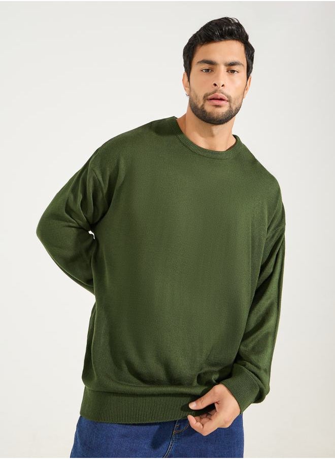 Relaxed Fit Crew Neck Sweater with Dropped Shoulder - pzsku/Z847B6AD648AAB9F0B72DZ/45/_/1727273684/12d96ff3-cec3-40af-b53b-98a32abd2245