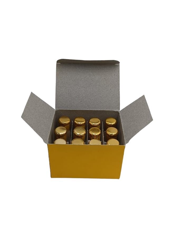 A Set of 12 Size Half Tola Glass Pieces for Oil Perfumes - Image 2