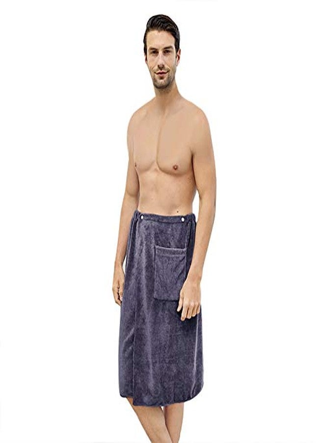 PURFUN Men Boys Soft Wearable Bath Towels Soft Adjustable High Hydroscopicity Bathroom Pool Beach Spa Bathing Shower Cover Up Wrap Around Towel with Elasticated Band - Image 2
