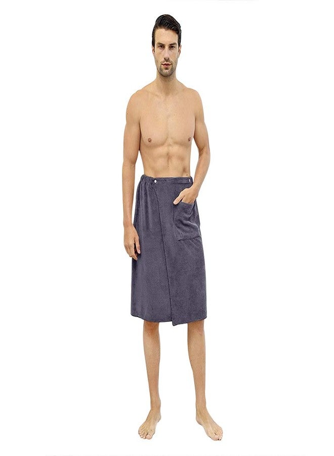 PURFUN Men Boys Soft Wearable Bath Towels Soft Adjustable High Hydroscopicity Bathroom Pool Beach Spa Bathing Shower Cover Up Wrap Around Towel with Elasticated Band - Image 1