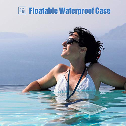 JOTO 2 Pack Floating Waterproof Phone Pouch Up to 7", IPX8 Floatable Underwater Phone Case Cellphone Dry Bag for iPhone 17/Air 16 15 14 13 12 11 Pro Max Xs Max XR X 8 7 Plus SE/Galaxy S24 S23 -Navy - Image 3