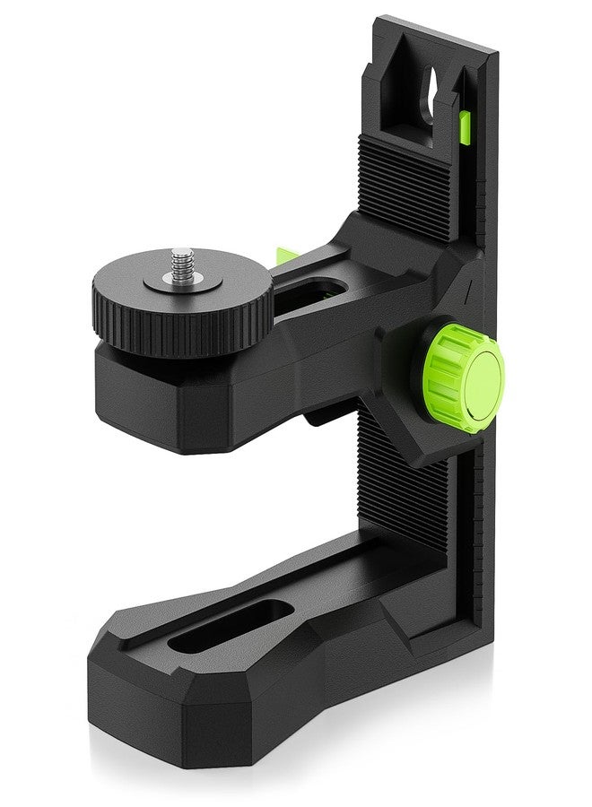 Huepar Fine-tuning Bracket for Line and Point Laser Levels, 1/4"-20 Male Thread L-Shape Magnetic Pivoting Base with 1/4"-20 and 5/8"-11 Female Threaded Mounts on Bottom for Wall & Ceiling Mount - PV12 - Image 1