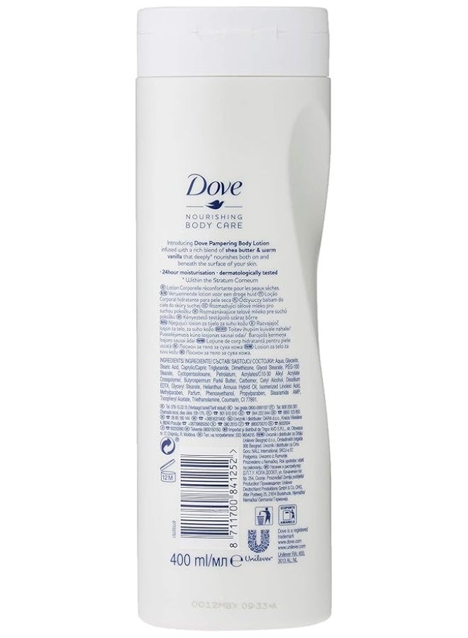 Dove Shea & Vanilla Nourishing Body Lotion 400ml - Image 4