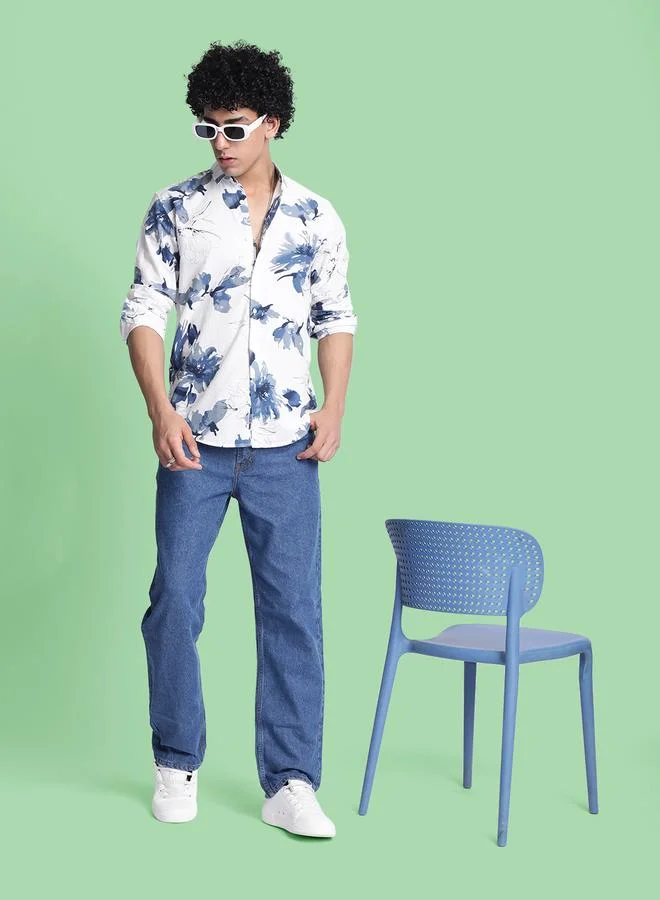 ستايلي Men Printed Slim Fit Casual Shirt by Bene Kleed