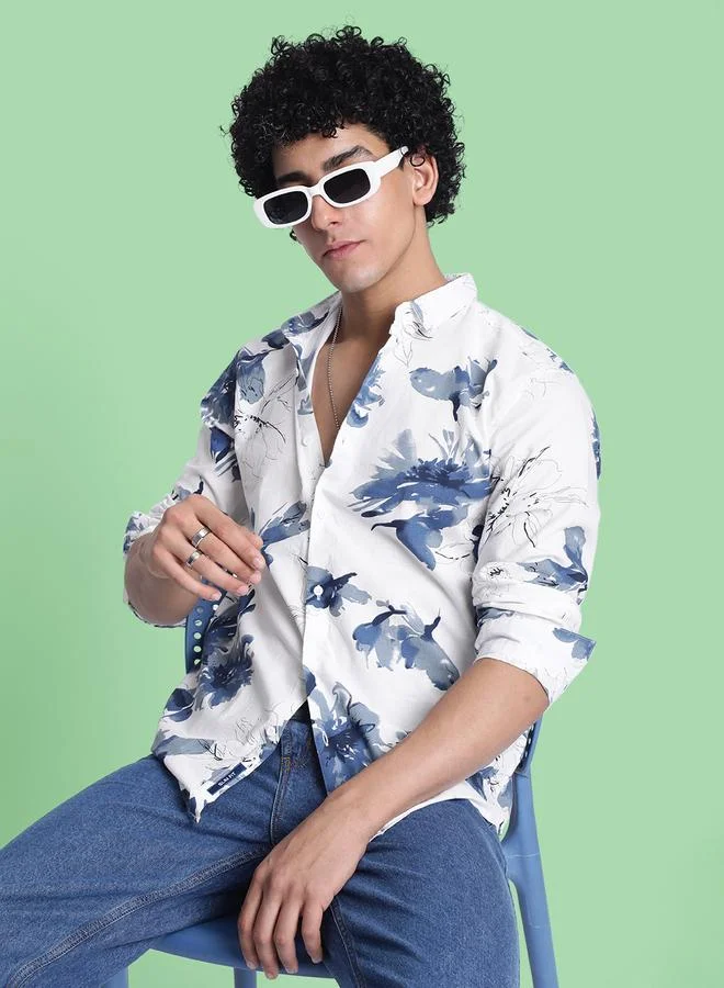ستايلي Men Printed Slim Fit Casual Shirt by Bene Kleed
