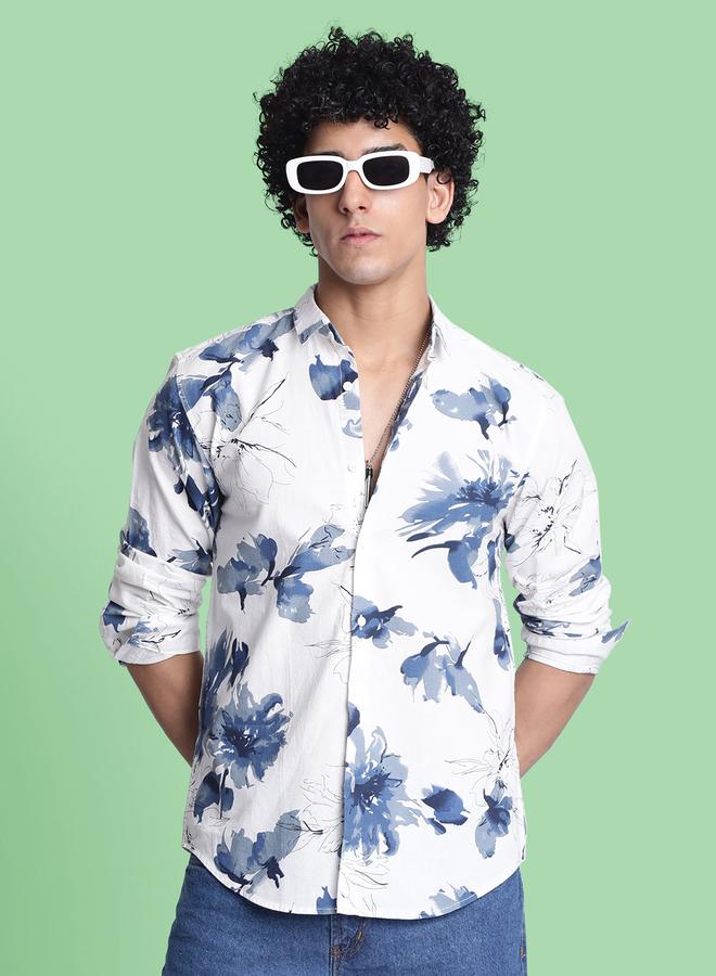 Take Two Men Printed Slim Fit Casual Shirt By Bene Kleed - Image 3