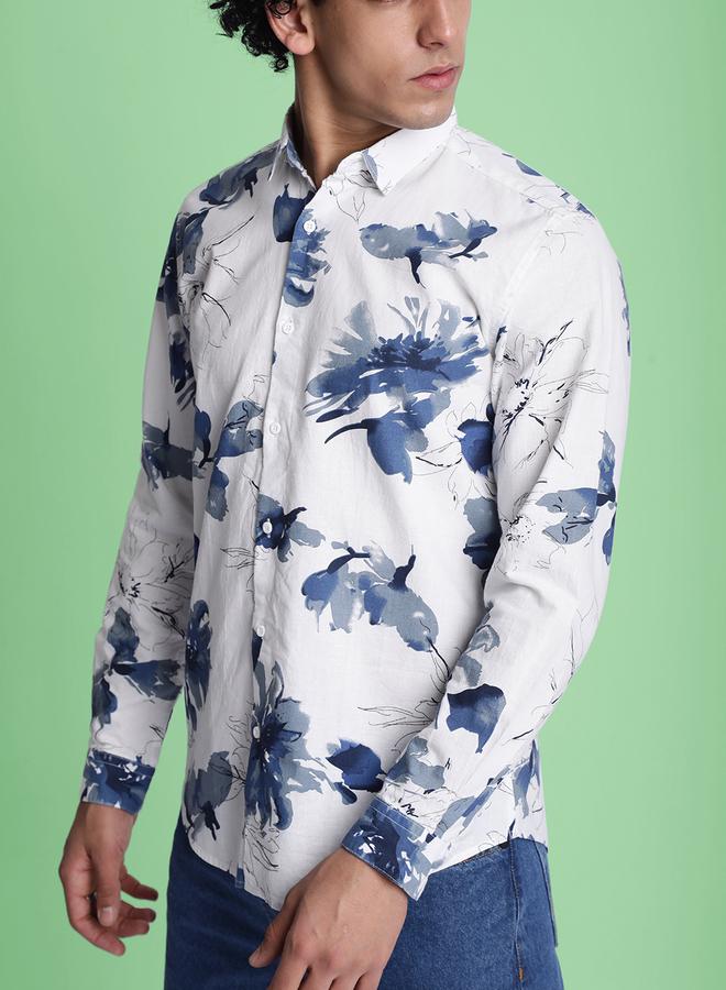 Take Two Men Printed Slim Fit Casual Shirt By Bene Kleed - Image 1