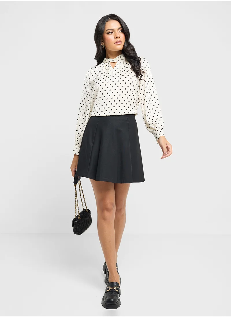 ELLA Polka Print Blouse