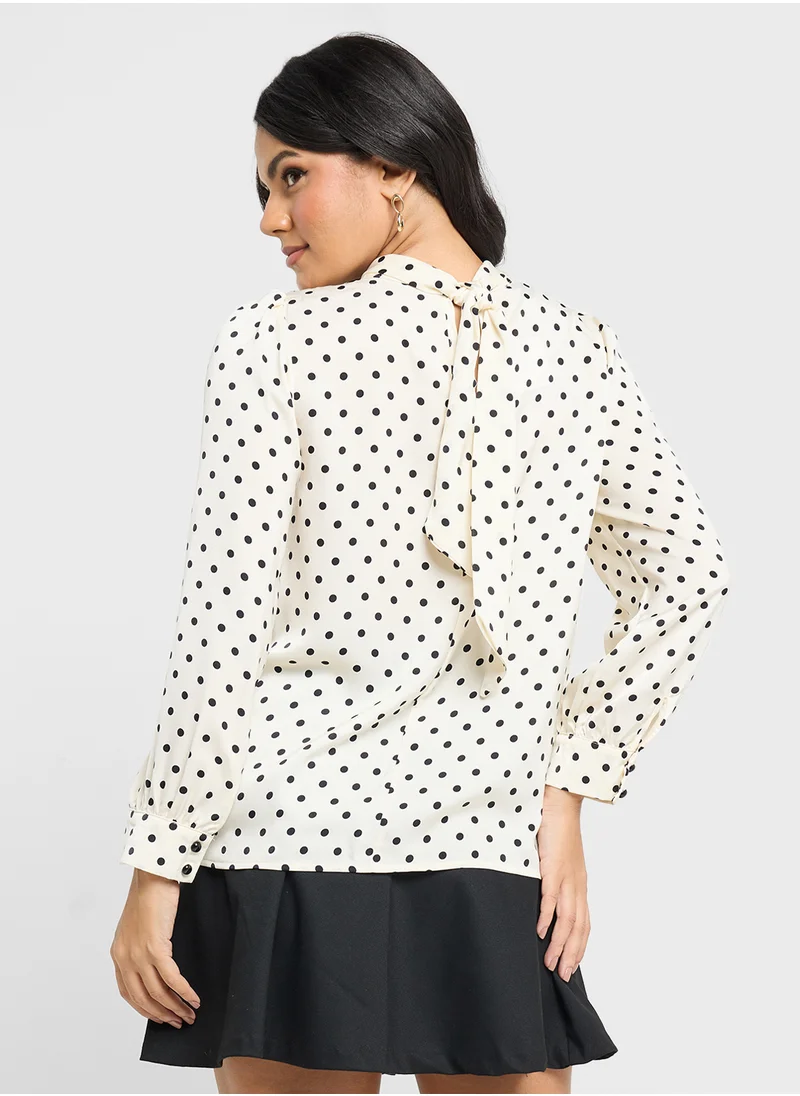 ايلا Polka Print Blouse