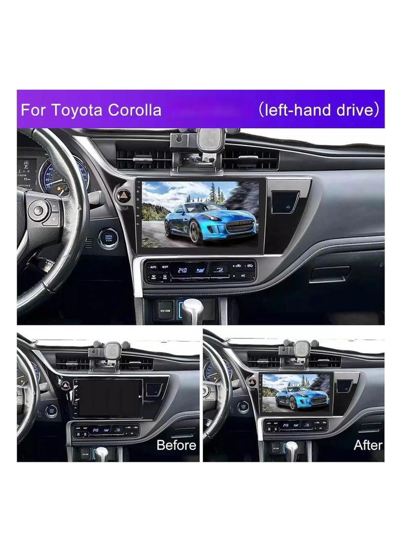 Generic - Android Car Stereo for Toyota Corolla 2017 2018 6GB RAM 128GB ROM Support SIM Card, Carplay, Mirror Link Wi-Fi BT, Radio GPS Navigation, 10 Inch IPS Touch Screen with AHD Camera Included - Image 1