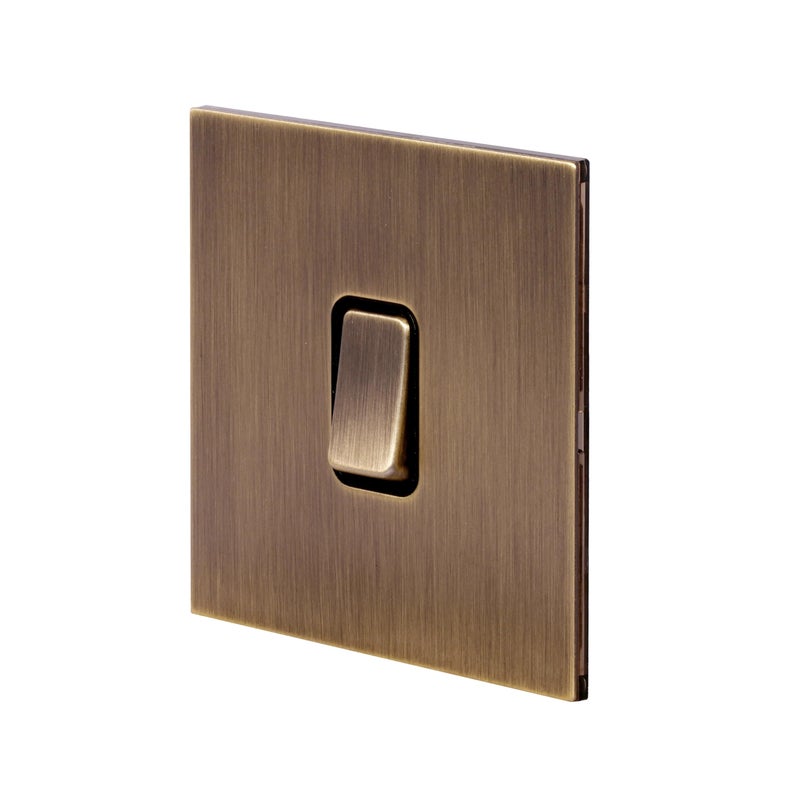 Donmarco Door Bell Switch – Rocker Button – Stainless Steel Panel, Modern & Durable, Fire-Resistant Electric Switch, 15-Year Warranty, Wall Switch for Home and Office (Light Antique Brass) - Image 2