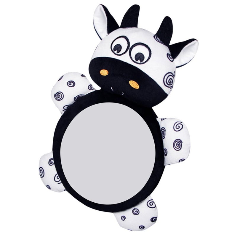 Rear Facing Backseat Mirror For Car And Stroller Black And White Reflective Safety Travel Mirror - Image 2