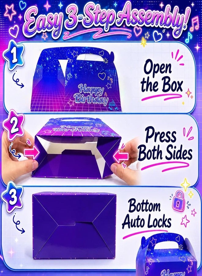 Sharmila 12-Pack Kpop Party Favor Gable Boxes, Birthday Treat Boxes - Image 3