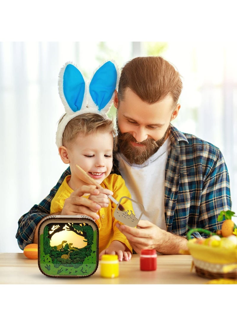 Excefore Painting Kit Crafts for Kids, Paint Your Own Dinosaur Night Light,4 in 1 Arts and Crafts for Kids - Image 2