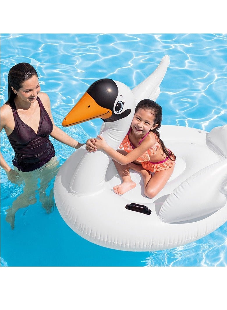 انتكس بجعة على شكل قابل للنفخ المحمولة غير سامة حمام سباحة لعبة رايدر - Image 3