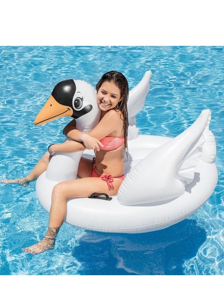 انتكس بجعة على شكل قابل للنفخ المحمولة غير سامة حمام سباحة لعبة رايدر - Image 1