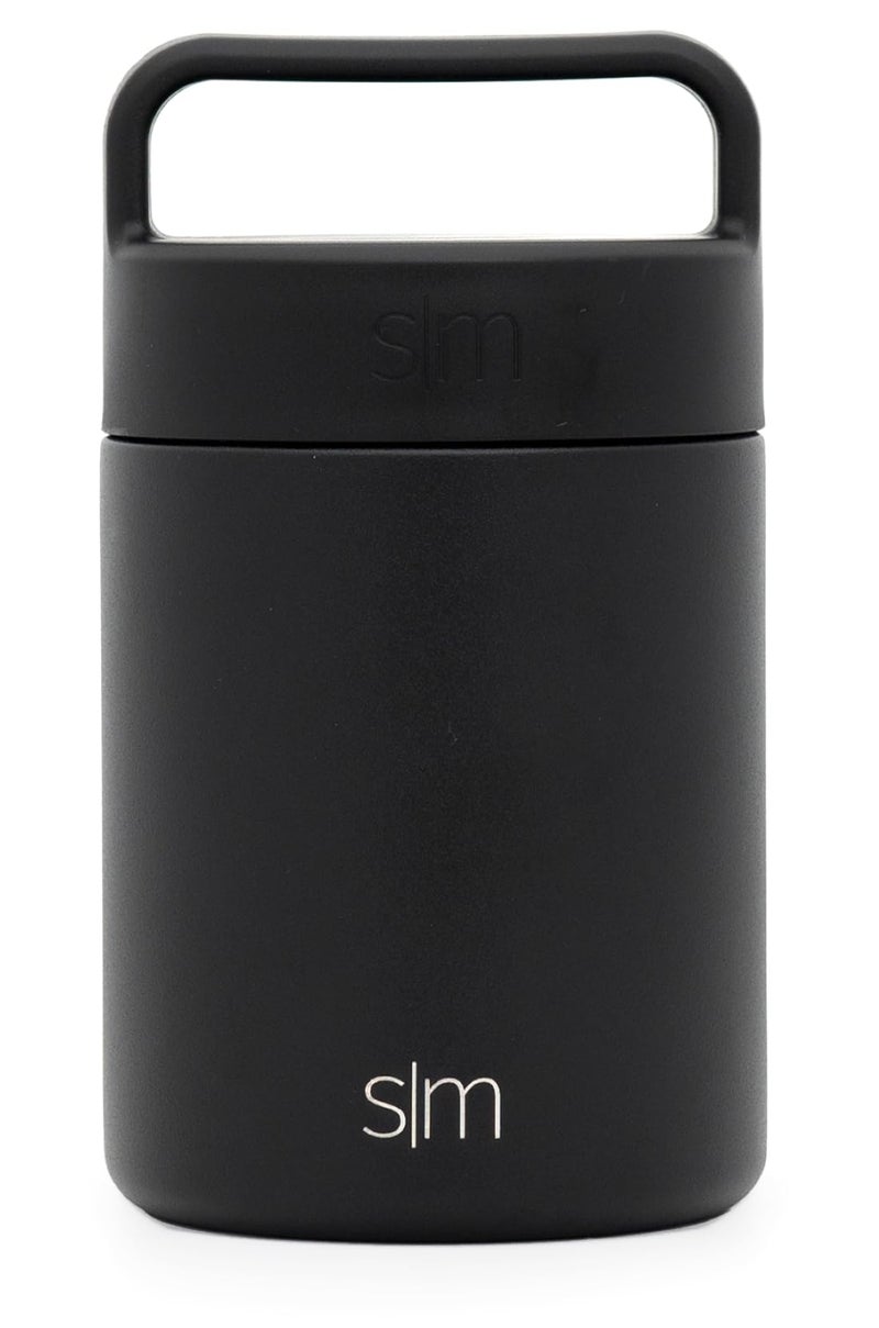 Simple Modern Food Jar for Hot Food | Reusable Stainless Steel Vacuum Insulated Leak Proof Lunch Storage for Smoothie Bowl, Soup, Oatmeal | Provision Collection | 12oz | Midnight Black - Image 1