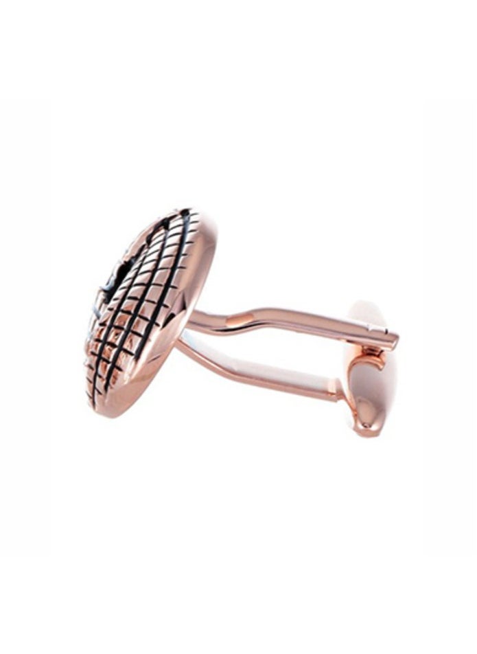 Philippe Moraly - Stainless Steel Cufflink for Men PMS067B - Image 1