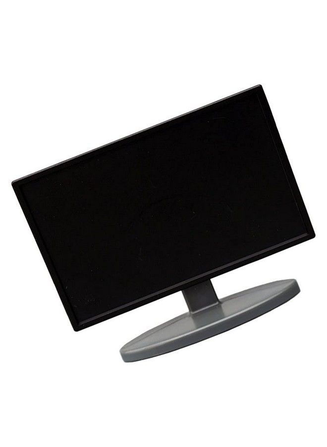 Toyvian Dollhouse Miniature Tv Television Simulation Plastics Black Television Furniture Mini Furniture Model Dollhouse Decoration Accessories For Dollhouse Fairy Garden Decoration - Image 3