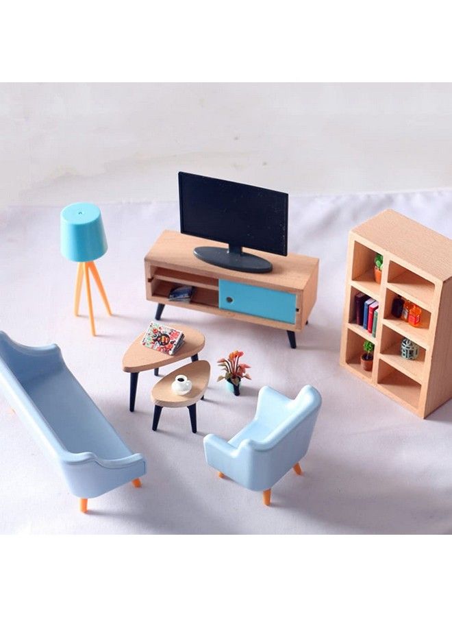 Toyvian Dollhouse Miniature Tv Television Simulation Plastics Black Television Furniture Mini Furniture Model Dollhouse Decoration Accessories For Dollhouse Fairy Garden Decoration - Image 5