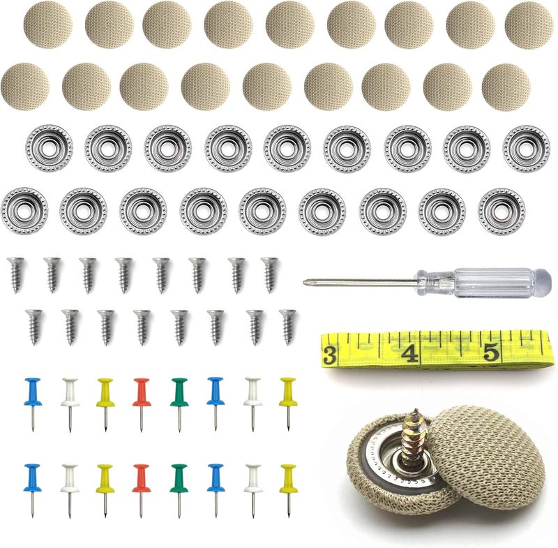 TEMI 60PCS Car Roof Headliner Repair Kit - Image 1