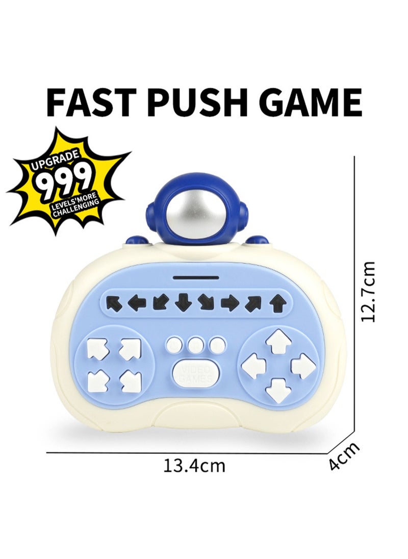 Handheld Educational Rhythm Dance Machine, Rhythm Master Click Music, Quick Push Game Machine Educational Level-Breaking Decompression Children'S Toys (Astronaut)