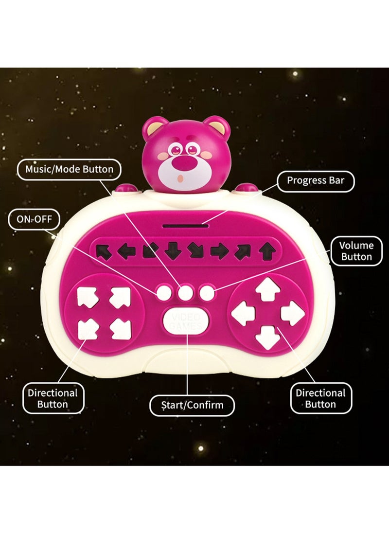 Handheld Educational Rhythm Dance Machine, Rhythm Master Click Music, Quick Push Game Machine Educational Level-Breaking Decompression Children'S Toys (Astronaut)