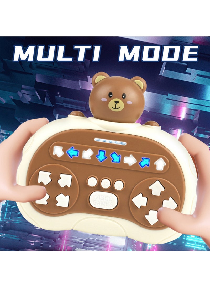 Handheld Educational Rhythm Dance Machine, Rhythm Master Click Music, Quick Push Game Machine Educational Level-Breaking Decompression Children'S Toys (Astronaut)