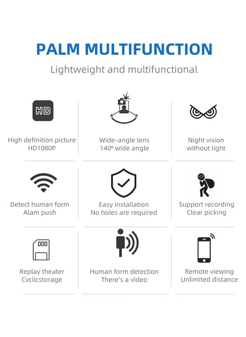 Gravity Mini WiFi Security Camera – 5G Wireless WiFi Camera, 1080P HD Resolution, Night Vision, Compact and Discreet – Ideal for Home, Office, and Outdoor Surveillance (Camera Only) - Image 4