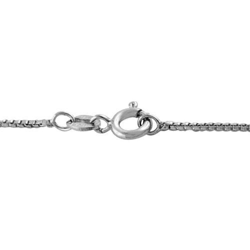 Kooljewelry قلادة سلسلة صندوقية من الفضة الإسترليني Kooljewelry (1.2 مم، 16 بوصة) - Image 2