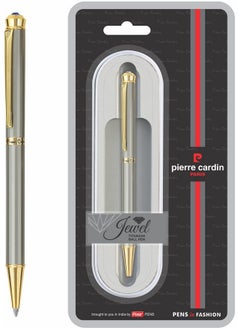 pierre cardin Jewel Titanium Premium Ball Pen With Twist Mechanism | Crystal Studded Stone On Top | Ideal For Christmas, New Year & Corporate Gifting  - Image 1
