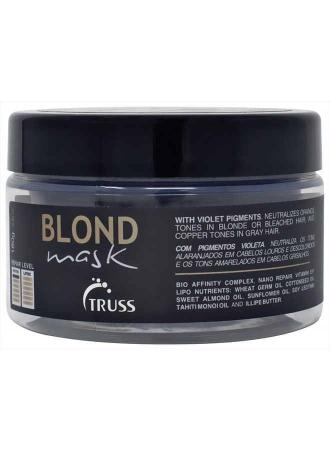 Truss Blond Hair Mask - Hydrating Violet Purple Toner Hair Mask Neutralizes Orange And Yellow Tones On Blonde, Bleached, And Gray Hair - Image 1