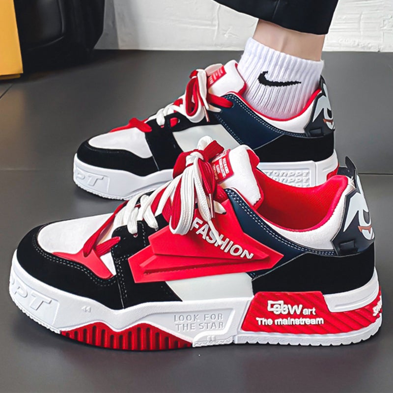 Mens Shoes 2023 New Winter Fashionable Breathable Casual Sneakers Mens Canvas Sports Daddy Fashionable Shoes Autumn Welfare: beige - Image 3