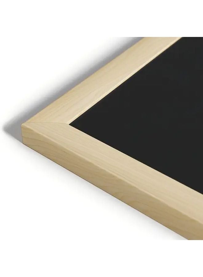 15.75 × 11.8 بوصة لوح طباشيري خشبي مع إطار، لوح أسود قابل للتعليق على الطراز الريفي - Image 3