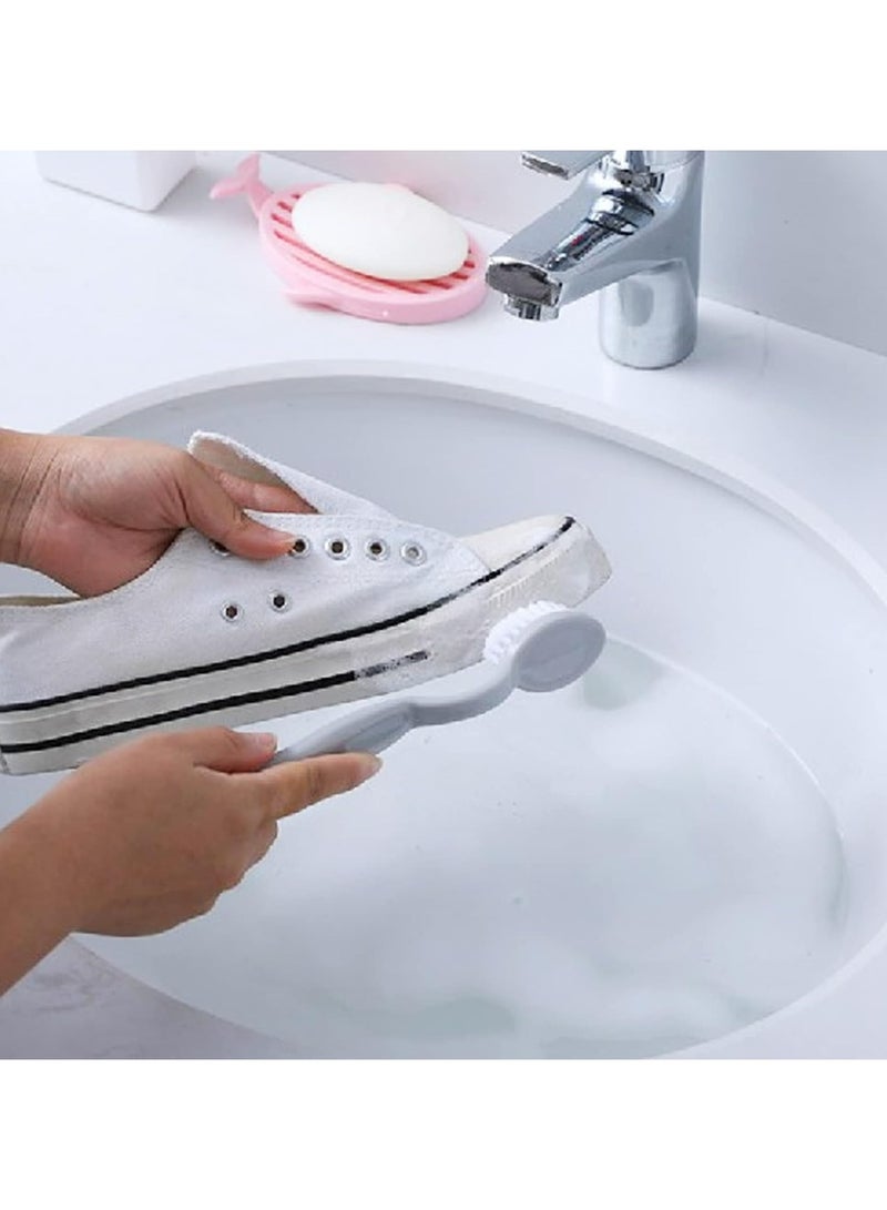 Oasisgalore Double-Ended Shoe Brush, 3 PCS Long Shoe Cleaning Brush for Sneakers, Shoes, and Multi-Purpose Cleaning - Image 1