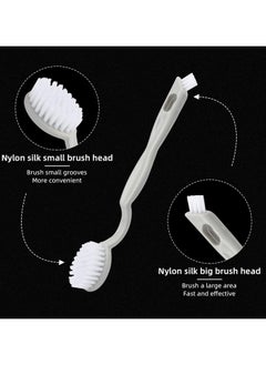 Oasisgalore Double-Ended Shoe Brush, 3 PCS Long Shoe Cleaning Brush for Sneakers, Shoes, and Multi-Purpose Cleaning  - Image 3