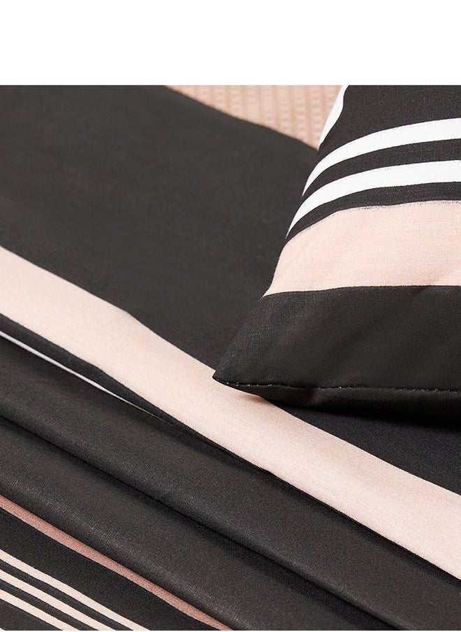 White Rose - Signature Collection Single Bedsheet Set Cotton Blended 170TC Parcal Premium Quality Everyday Use Breathable And Soft 1 Single Flat Sheet 279x165 cm, 1 Pillowcases 51x76 cm Printed Design Multicolour - Image 1