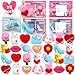 CHHOEAV 28 Pack Valentines Day Gifts for Kids Mochi Squishies Toys with Valentines Day Cards for Kids Boys Girls Squishy Stress Relief Toys Party Favors School Classroom Exchange Prizes - Image 2