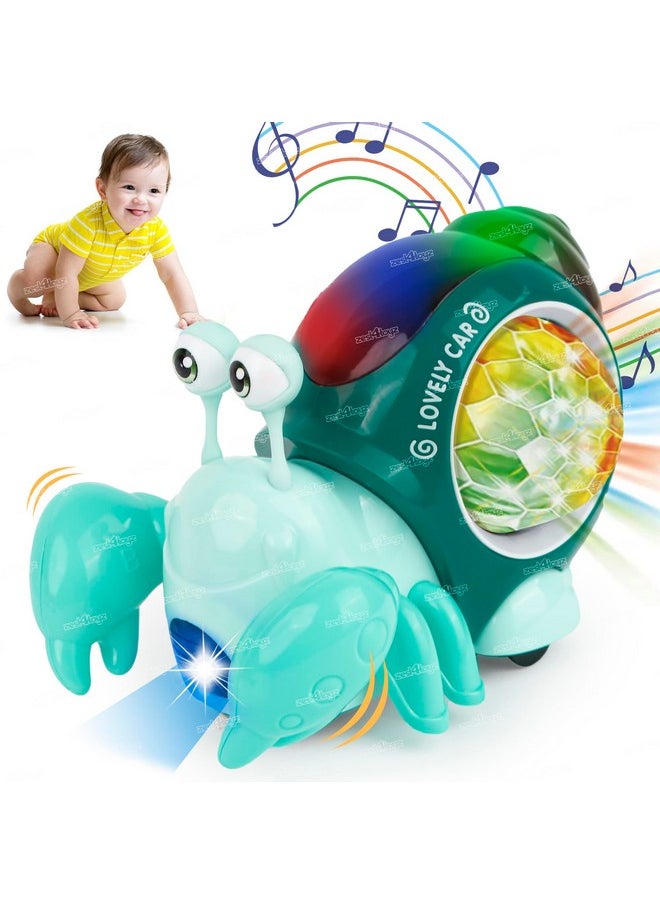 زيست فور تويز ألعاب موسيقية للأطفال من Zest 4 Toyz، ألعاب أطفال على شكل سرطان البحر الزاحف مع صوت وإضاءة LED وألعاب رقص تفاعلية وألعاب أطفال متحركة من سن 0 إلى 12 عامًا  - Image 1