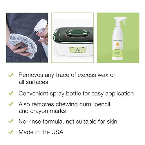 Clean + Easy Clean-Up Surface Wax Cleanser - Wax Remover Pre-Wax Spray for Spills & Residue, Oil And Grease From Warmer, 16 oz - Image 4