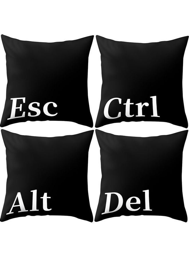 NIBEMINENT Printed Pillow Cushion Cover White 14x11x2cm - Image 2