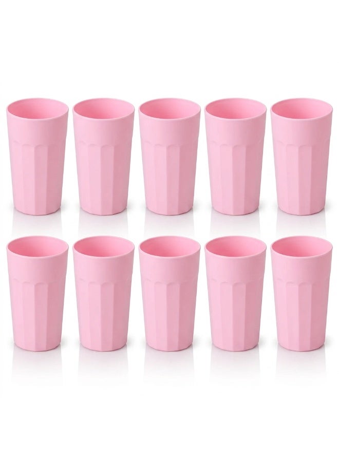 10-piece water and juice cup set - tall and ribbed -  Code 632