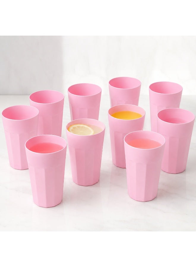 favilla 10-piece set of multi-use plastic drinking cups for water, juices, and cold drinks – lightweight and practical for home and travel – multi-colored – Code 632 - Image 4