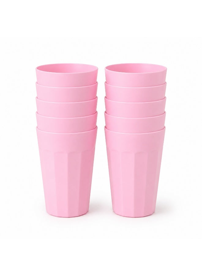 favilla 10-piece set of multi-use plastic drinking cups for water, juices, and cold drinks – lightweight and practical for home and travel – multi-colored – Code 632 - Image 3